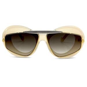 Loewe Cream and Gold Sunglasses